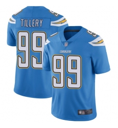 Chargers 99 Jerry Tillery Electric Blue Alternate Men Stitched Football Vapor Untouchable Limited Jersey
