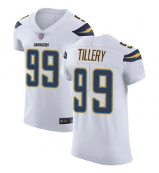 Chargers 99 Jerry Tillery White Men Stitched Football Vapor Untouchable Elite Jersey