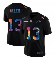 Los Angeles Chargers 13 Keenan Allen Men Nike Multi Color Black 2020 NFL Crucial Catch Vapor Untouchable Limited Jersey