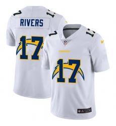 Los Angeles Chargers 17 Philip Rivers White Men Nike Team Logo Dual Overlap Limited NFL Jersey