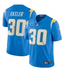 Men Los Angeles Chargers 2022 #30 Austin Ekeler Blue With 2-star C Patch Vapor Untouchable Limited Stitched NFL Jersey