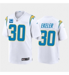 Men Los Angeles Chargers 2022 #30 Austin Ekeler White With 2-star C Patch Vapor Untouchable Limited Stitched NFL Jersey