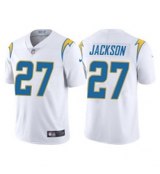 Men Los Angeles Chargers 27 J C  Jackson White Vapor Untouchable Limited Stitched jersey