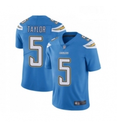 Men Los Angeles Chargers 5 Tyrod Taylor Electric Blue Alternate Vapor Untouchable Limited Player Football Jersey