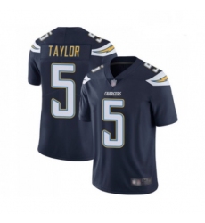 Men Los Angeles Chargers 5 Tyrod Taylor Navy Blue Team Color Vapor Untouchable Limited Player Football Jersey