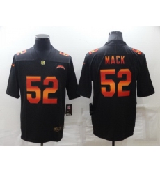 Men Los Angeles Chargers 52 Khalil Mack Black Fashion Limited Stitched jersey