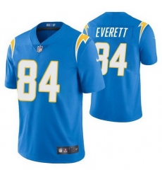 Men Los Angeles Chargers 84 Gerald Everett Blue Vapor Untouchable Limited Stitched jersey