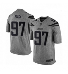 Men Los Angeles Chargers 97 Joey Bosa Limited Gray Gridiron Football Jersey