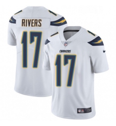 Men Nike Los Angeles Chargers 17 Philip Rivers White Vapor Untouchable Limited Player NFL Jersey