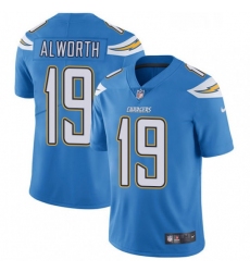 Men Nike Los Angeles Chargers 19 Lance Alworth Electric Blue Alternate Vapor Untouchable Limited Player NFL Jersey