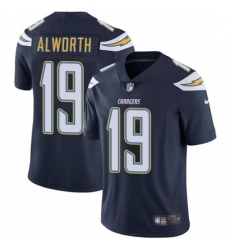 Men Nike Los Angeles Chargers 19 Lance Alworth Navy Blue Team Color Vapor Untouchable Limited Player NFL Jersey