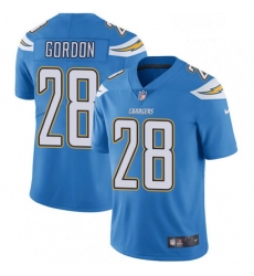 Men Nike Los Angeles Chargers 28 Melvin Gordon Electric Blue Alternate Vapor Untouchable Limited Player NFL Jersey
