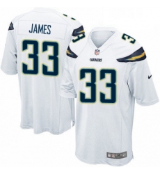 Men Nike Los Angeles Chargers 33 Derwin James Game White NFL Jersey