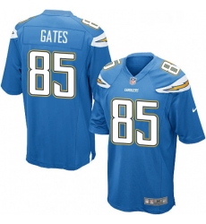 Men Nike Los Angeles Chargers 85 Antonio Gates Game Electric Blue Alternate NFL Jersey