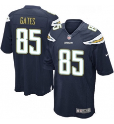 Men Nike Los Angeles Chargers 85 Antonio Gates Game Navy Blue Team Color NFL Jersey
