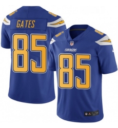 Men Nike Los Angeles Chargers 85 Antonio Gates Limited Electric Blue Rush Vapor Untouchable NFL Jersey