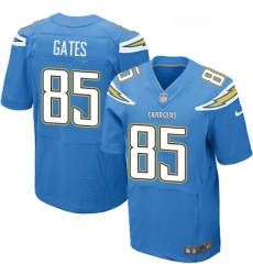 Men Nike Los Angeles Chargers 85 Antonio Gates New Elite Electric Blue Alternate NFL Jersey