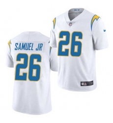 Men Nike Los Angeles Chargers Asante Samuel Jr. #26 White Vapor Limited Jersey