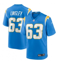 Men's Los Angeles Chargers Nike Corey Linsley Powder Blue Vapor Limited Player Jersey