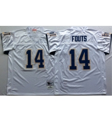Mitchell And Ness 1994 Chargers #14 Dan Fouts white Throwback Stitched NFL Jersey