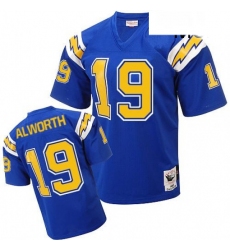 Mitchell And Ness Los Angeles Chargers 19 Lance Alworth Authentic Electric Blue 1984 Throwback NFL Jersey