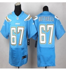 NEW San Diego Chargers #67 Cameron Botticelli Electric Blue Alternate Men Stitched NFL New Elite Jersey