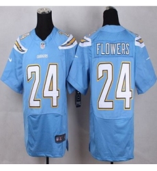 New San Diego Chrgers #24 Brandon Flowers Electric Blue Alternate Men Stitched NFL New Elite Jersey