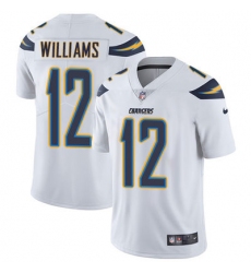 Nike Chargers #12 Mike Williams White Mens Stitched NFL Vapor Untouchable Limited Jersey