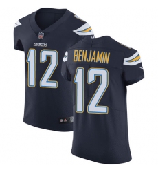 Nike Chargers #12 Travis Benjamin Navy Blue Team Color Mens Stitched NFL Vapor Untouchable Elite Jersey