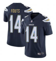 Nike Chargers #14 Dan Fouts Navy Blue Team Color Mens Stitched NFL Vapor Untouchable Limited Jersey