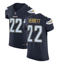 Nike Chargers #22 Jason Verrett Navy Blue Team Color Mens Stitched NFL Vapor Untouchable Elite Jersey