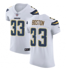 Nike Chargers #33 Tre Boston White Mens Stitched NFL Vapor Untouchable Elite Jersey