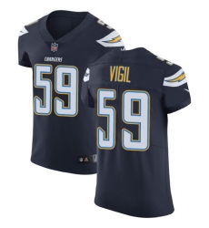 Nike Los Angeles Chargers 59 Nick Vigil Navy Blue Team Color Men Stitched NFL Vapor Untouchable Elite Jersey