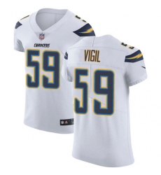 Nike Los Angeles Chargers 59 Nick Vigil White Men Stitched NFL New Elite Jersey