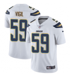 Nike Los Angeles Chargers 59 Nick Vigil White Men Stitched NFL Vapor Untouchable Limited Jersey