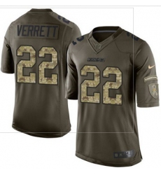 Nike San Diego Chargers #22 Jason Verrett Green Men 27s Stitched NFL Limited Salute to Service Jersey