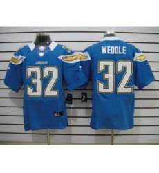 Nike San Diego Chargers 32 Eric Weddle Light blue Elite NFL Jersey