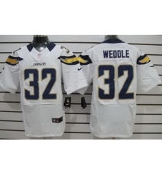 Nike San Diego Chargers 32 Eric Weddle White Elite NFL Jersey