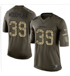 Nike San Diego Chargers #39 Danny Woodhead Green Men 27s Stitched NFL Limited Salute to Service Jersey