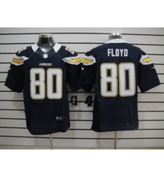 Nike San Diego Chargers 80 Malcom Floyd Dark Blue Elite NFL Jersey