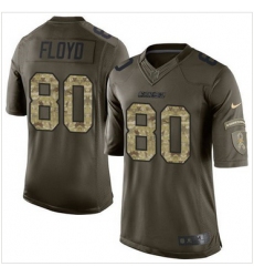 Nike San Diego Chargers #80 Malcom Floyd Green Men 27s Stitched NFL Limited Salute to Service Jersey