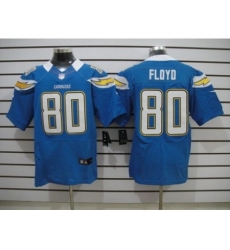 Nike San Diego Chargers 80 Malcom Floyd Light blue Elite NFL Jersey