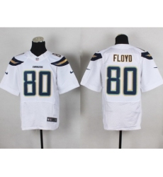 Nike San Diego Chargers 80 Malcom Floyd White Elite New NFL Jersey