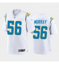 men kenneth murray los angeles chargers white game jersey 2020 