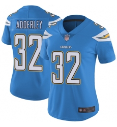 Chargers 32 Nasir Adderley Electric Blue Alternate Women Stitched Football Vapor Untouchable Limited Jersey