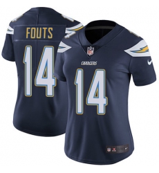 Nike Chargers #14 Dan Fouts Navy Blue Team Color Womens Stitched NFL Vapor Untouchable Limited Jersey