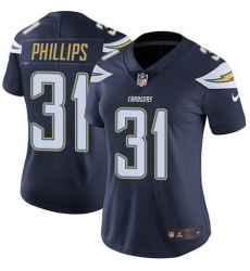 Nike Chargers 31 Adrian Phillips Navy Blue Team Color Womens Stitched NFL Vapor Untouchable Limited Jersey