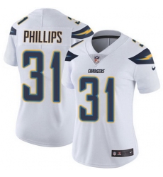 Nike Chargers 31 Adrian Phillips White Womens Stitched NFL Vapor Untouchable Limited Jersey