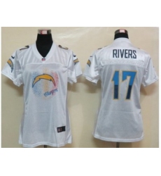 Nike Womens San Diego Charger #17 Rivers White Jerseys