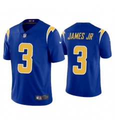 Women Angeles Chargers 3 Derwin James Jr Royal Vapor Untouchable Limited Stitched Jersey